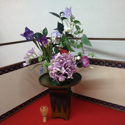 Japanese Takaoka Bronze Usubata Vase 11.81inch Beast Ears Bonsai
