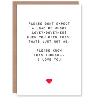Nicht Kitschig, Aber Ich Liebe Dich Zum Valentinstag Liebeskarte Valentinskarte