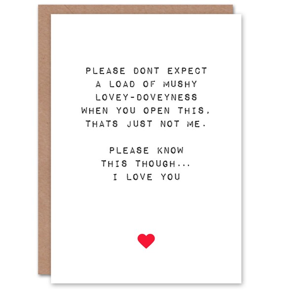 Nicht Kitschig, Aber Ich Liebe Dich Zum Valentinstag Liebeskarte Valentinskarte-image