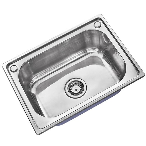 Stainless Steel Kitchen Sink Includes Complete Plumbing Kit 1 Bowl Sink - Picture 9 of 36