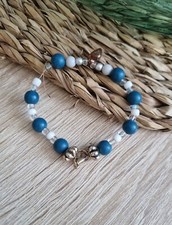 Perlenarmband mit Charms Bronze Handarbeit Mo...