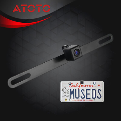ATOTO Rear View HD Hidden/Concealed License Plate Car Backup Camera Waterproof