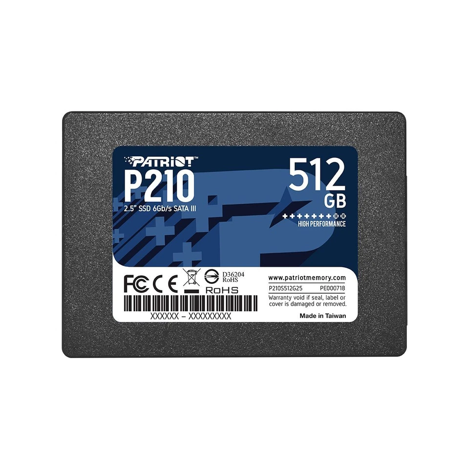 Patriot P210 128GB 256GB 512GB 1TB 2TB 2.5" SATA 3 6GB/s Internal SSD PC/MAC Lot - Image 3 of 4