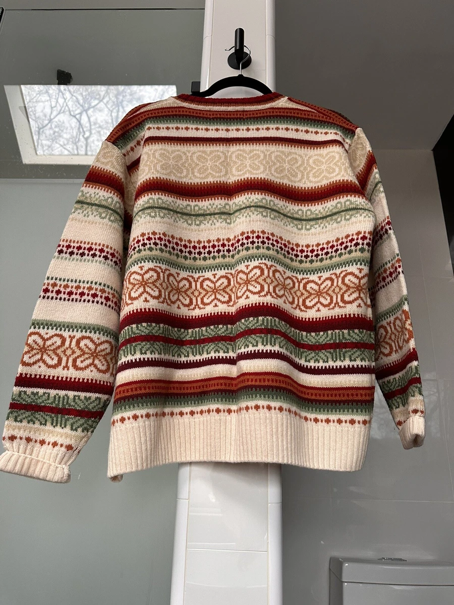 TULCHAN Vintage Wool Sweater Cardigan Women s 100 Wool Size XL eBay