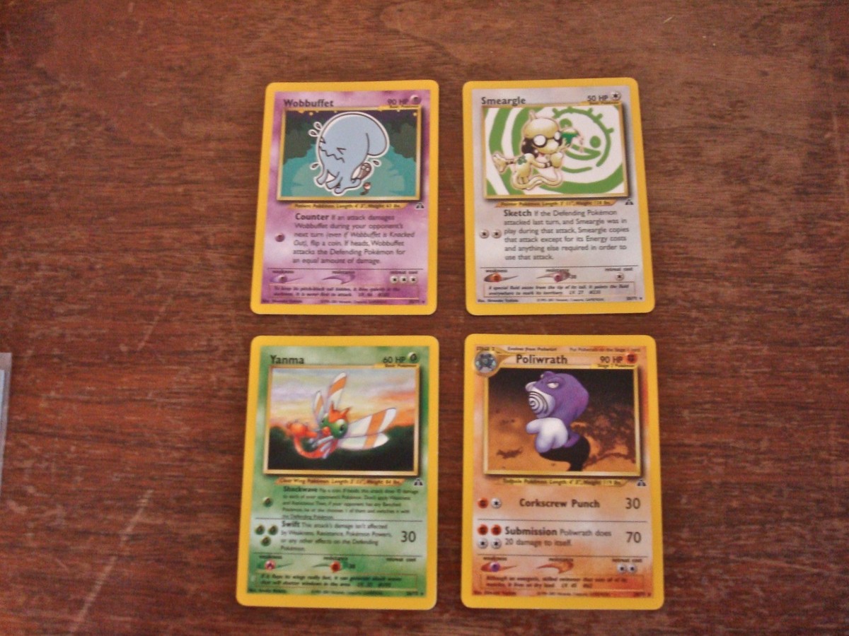 Pokemon Cards ORIGINAL GAME Wizards 1995–2001 LOT OF 4 VINTAGE