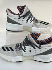 Size 8 adidas D Lillard 3 Arthur Ashe Black H...