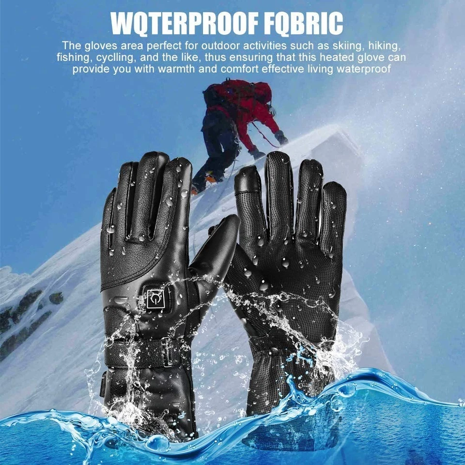 Beheizte Handschuhe Herren Damen Beheizbare Handschuhe Elektrisch Heizhandschuhe - Bild 2 von 4