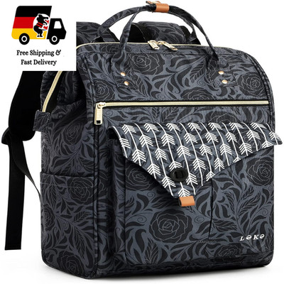 Frauen Laptop Rucksack Anti Diebstahl 28x17x43cm Rose