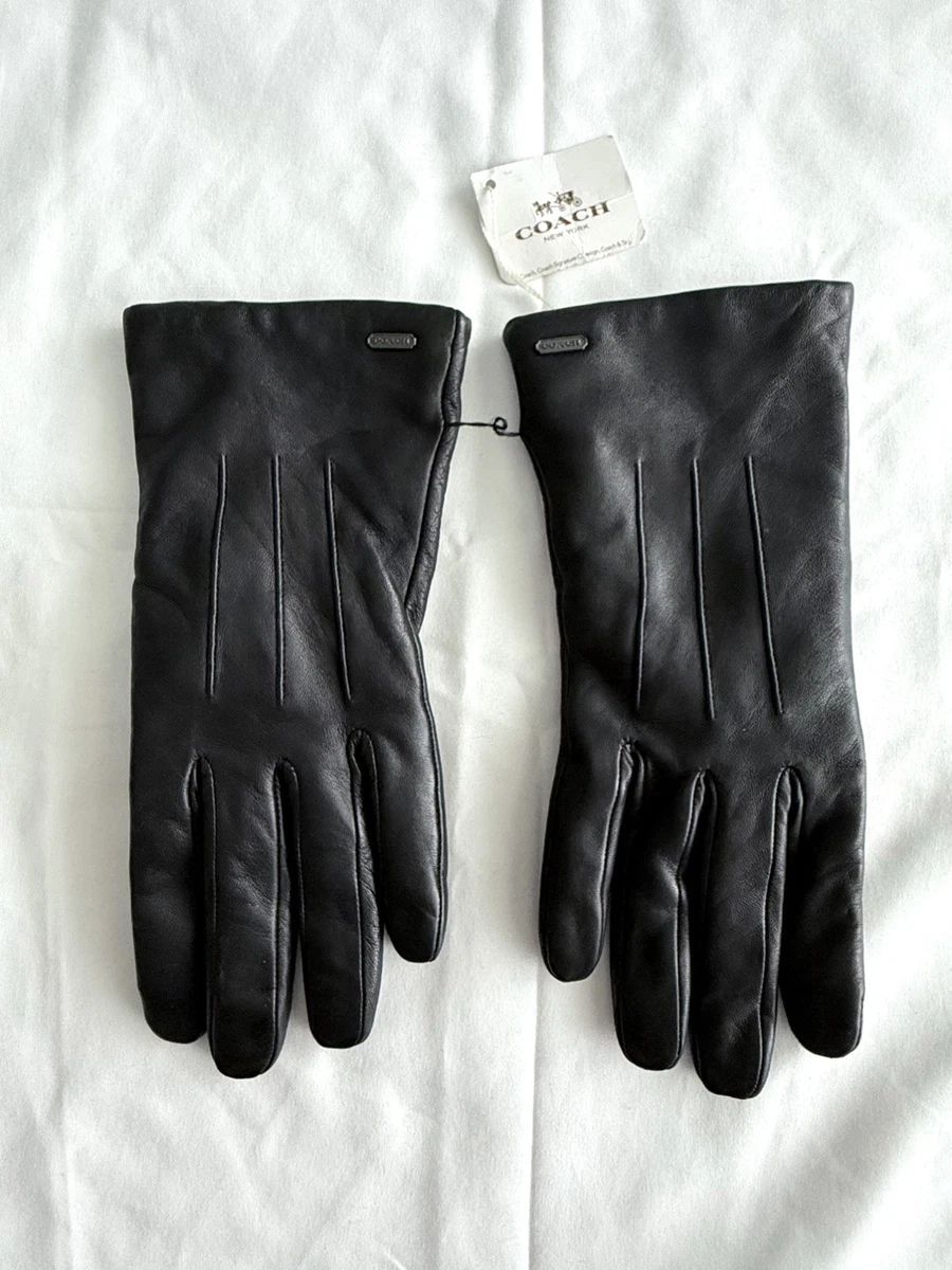 Coach Black Gloves & Mittens for Women 7 Size for sale | eBay