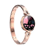 Smart Watch Women Waterproof Fitness Tracker Android iOS Heart Rate Rose Gold