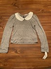 GIRL’S KNIT WORKS CHARCOAL GREY SWEATER TOP SIZE SMALL 7 8 NEW WITH TAGS NWT — photo 1
