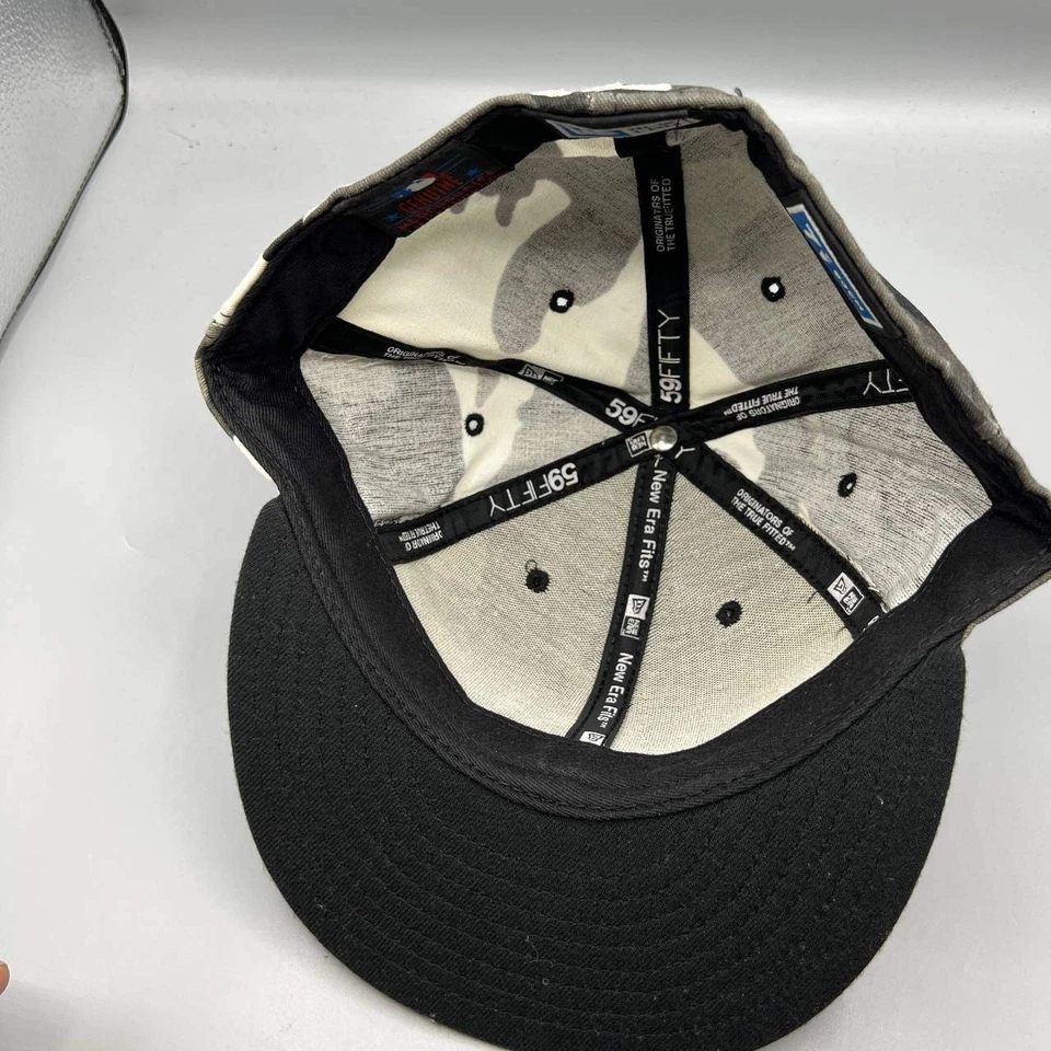 Atlanta Braves Hat Men 7 7/8 Black Camo 59Fifty New Era MLB Fitted Cap - Image 2 of 4