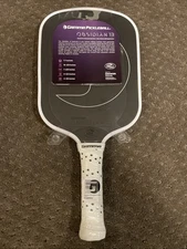 GAMMA RCF Obsidian Pickleball Paddle, Raw Carbon Fiber, 13mm - NEW