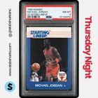 1988 KENNER STARTING LINEUP CARDS MICHAEL JORDAN PSA 8