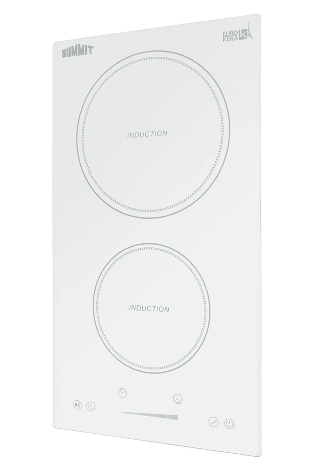 Summit SINC2B23 12"W 2 Burner Induction Cooktop - Black - Image 2 of 4