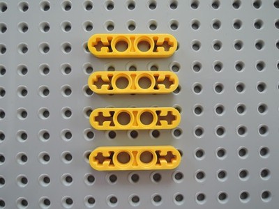 Lego 4 x Technic Liftarm flach 1x4 32449 gelb