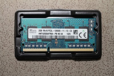 SK Hynix 2GB 1Rx16 PC3L-12800S HMT425S6AFR6A-PB NO AA, SO-DIMM