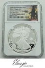 2025-P Proof American Silver Eagle US Marines Privy First Releases NGC PF70