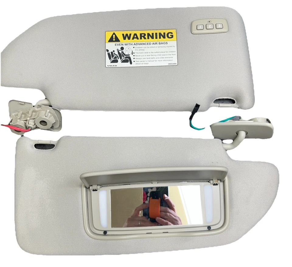 Parasol izquierdo y derecho Volvo XC90 2003-2006 topo con abridor de puerta de garaje Foto 2 de 4