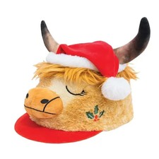 Equetech Highland Cow Horse Riding Fun Fancy Dress Christmas Hat Silk