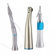 Dental Surgical 20&deg; Degree Straight Handpiece /1:1 Contra Angle LED Optic UK