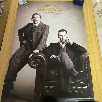 Poster Sherlock Movie Benedict Cumberbatch Martin Freeman 37.4 × 25.2 inches