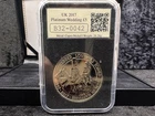 Great Britain, 2017 £5 Coin (QEII Platinum Wedding), Unc in Datestamp Slab & Box
