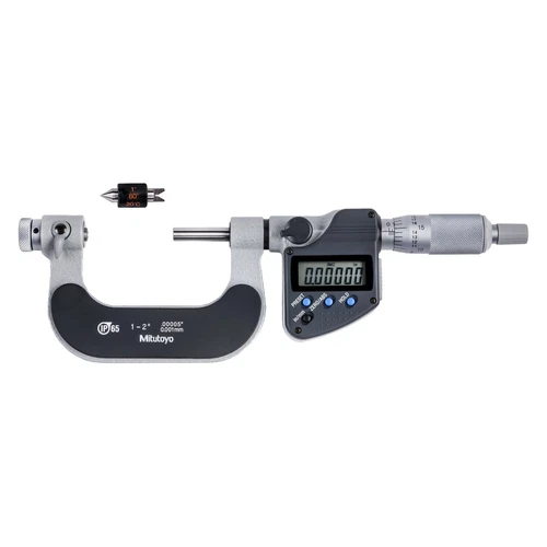 Mitutoyo® 326 Series™ 1 to 2" SAE and Metric Digital Interchangeable