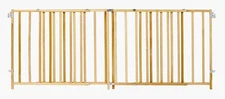 Toddleroo by North States - Extra-Wide Swing Wooden Baby Gate: Natural Wood 