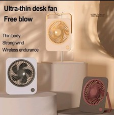 1200mAh Battery Operated Fan for Dorms and Workspaces Rechargeable Desktop Fan