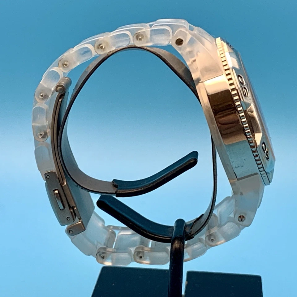 Reloj Pulsera Mujer FOSSIL CH-2482 Carbonita Acero St Cronógrafo Multi Esfera Funcionando Foto 3 de 4