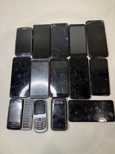 Lot Of 14 Smartphones Flip Phones Samsung Galaxy LG Motorola Nokia    For Parts
