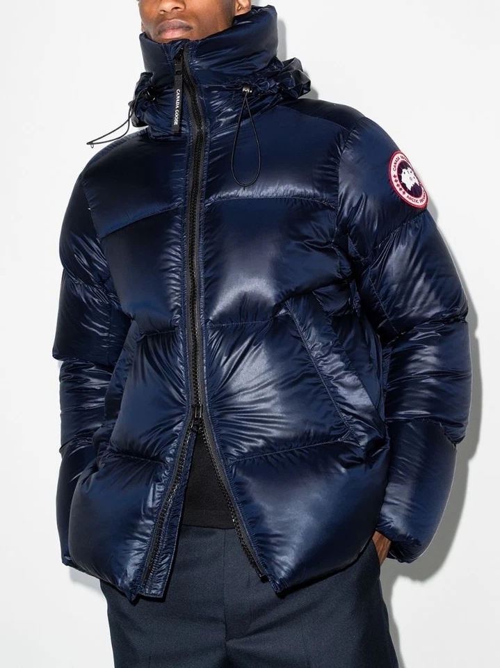 Chaleco Crofton Ganso de Canadá para Hombres Etiqueta Puffer Chaleco Chaqueta Azul Marino Foto 3 de 4