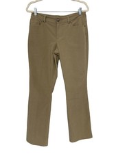 Tahari Pants Size 8 Straight Leg Polyester Blend Neutral Career Office Preppy