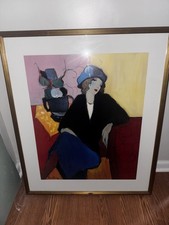 Itzchak Tarkay 'Suzanne' Framed Givon Prints Offset Lithograph Poster — listing 3