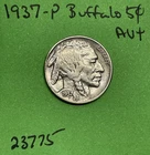 1937-P Buffalo 🦬 Indian Head Nickel 5c AU+ Almost Uncirculated US Coin