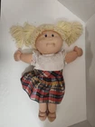1998 Vintage Cabbage Patch Kids Girl Doll Long Blonde Hair Blue Eyes One Dimple