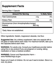 Swanson Glucomannan 665 mg 90 Capsules