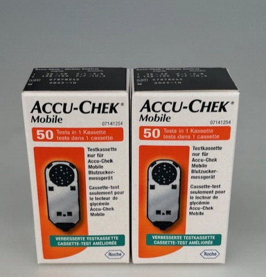 Accu Chek Mobile | 100 Stk (2 x 50 Stk) | PZN 07698771 | Verfall: 30.04.2027