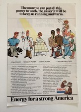 1977 vintage original print ad Exxon Energy/Kodak Ads(MP-120) oil camera