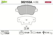 VALEO BREMSBELÄGE SATZ VORNE passend für FORD B-MAX FIESTA TOURNEO TRANSIT 