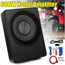 800W 10" Ultra Slim Car Subwoofer Aluminum Bass Tube Car Audio Amplifier Speaker