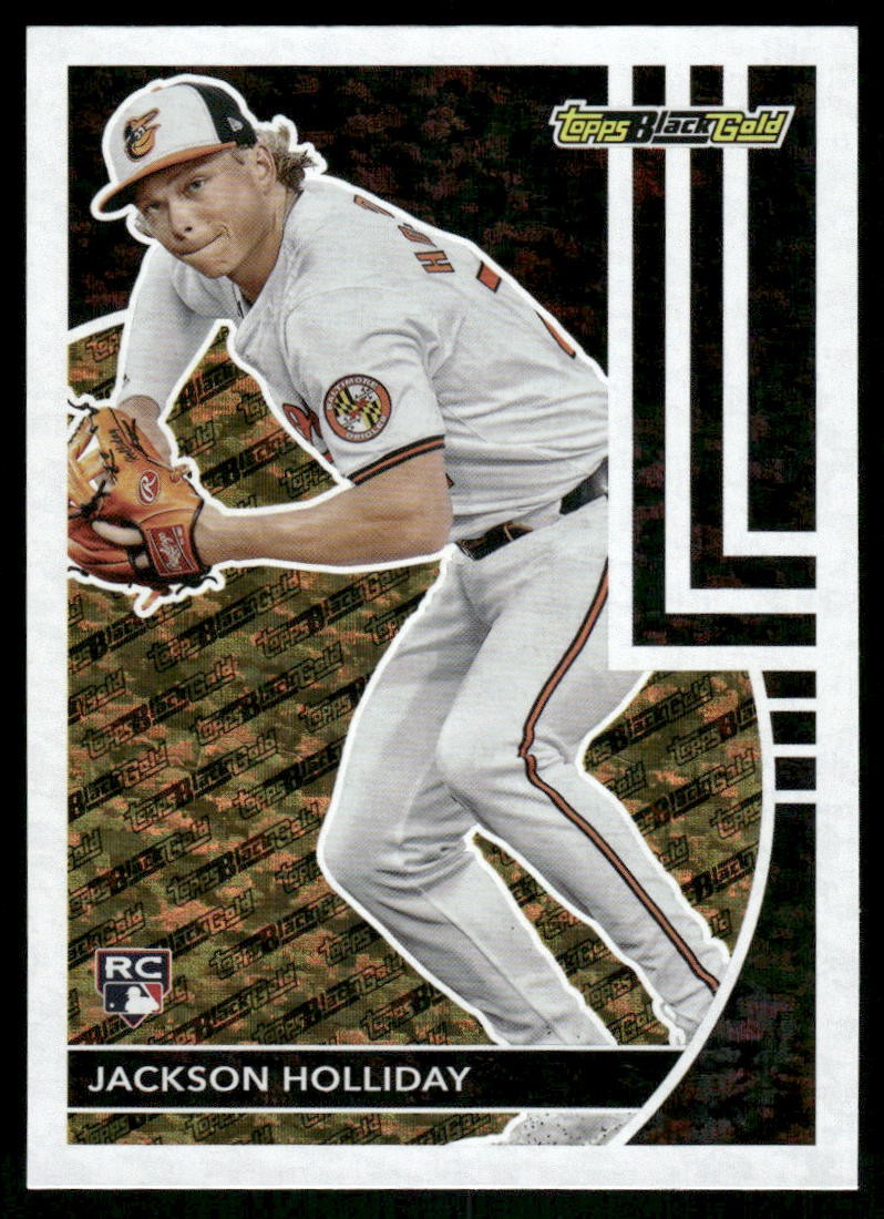 2024 Topps Update #BG-24 Jackson Holliday Topps Black Gold Baltimore Orioles