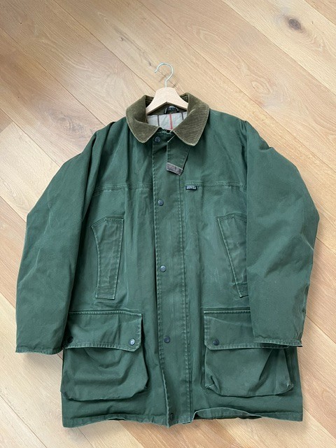 Grenfell, english grenfell waterproof cotton vintage hunting jacket from the 70's