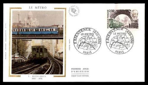Mayfairstamps France FDC 1987 Tunnel Train Le Metro First Day Cover aaw_63053