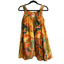 Farm Rio Anthropologie Tropical Mini Dress Size XS Colorful Botanical Floral 