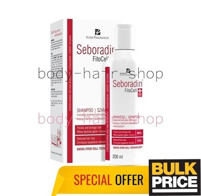 SEBORADIN FitoCell Hair Loss Weak Roots Shampoo Reduce Excessive Shedding 200ml