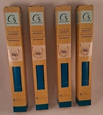 4 Rolls Teal Adhesive Permanent Vinyl Paper.  Crafters Square Vinyl Paper.  S#21