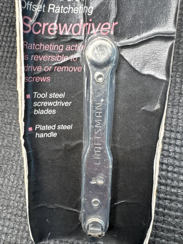 Sears Craftsman USA Nos Rare Slotted Ratcheting Screwdriver 4117 Vintage - Image 3 of 4