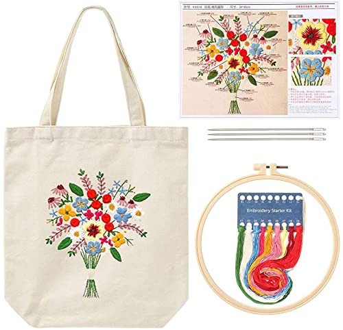 Sac en toile à broder soi-même pour un style écoresponsable au quotidien